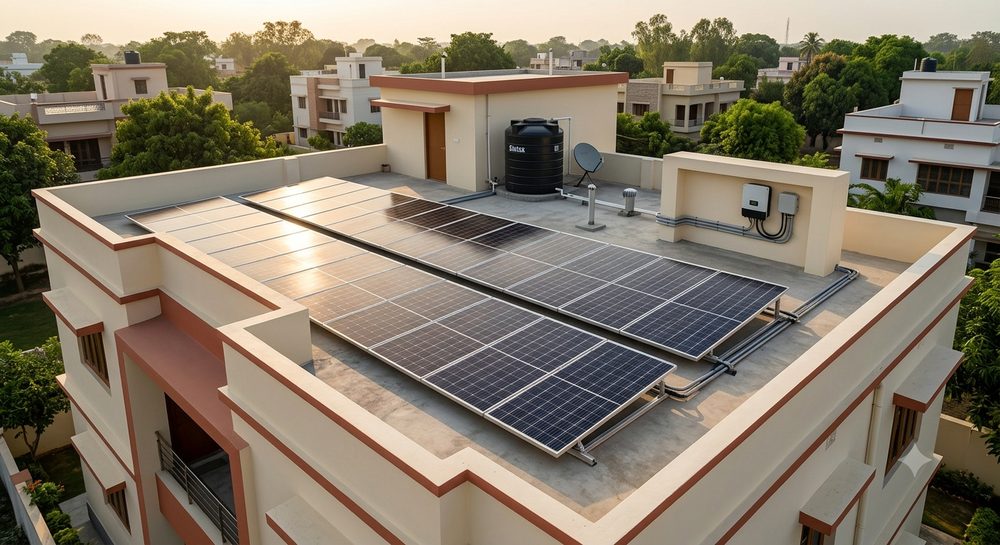 3 kW rooftop solar installation